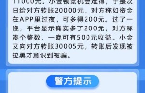 冰城公安提示：警惕投资理财骗局